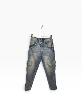 ⭐️ 5/$30 Zara Kids Cargo Denim Jeans size 7